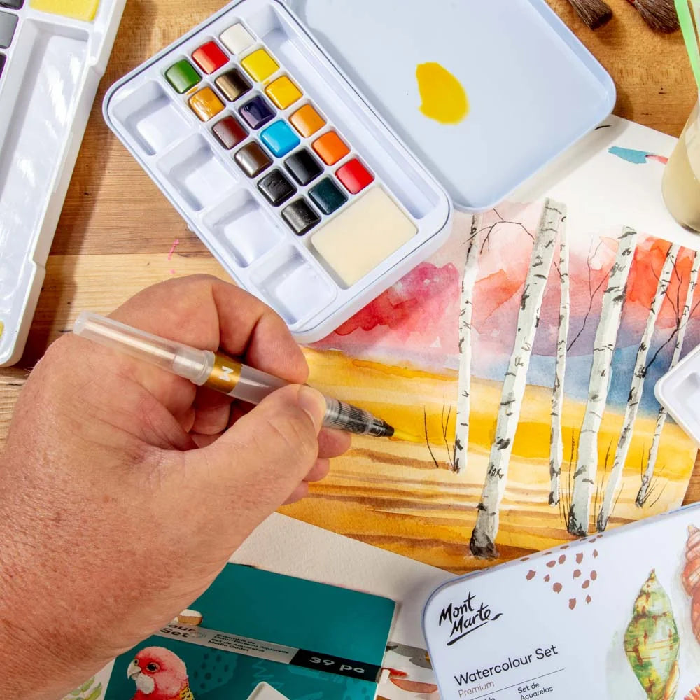 Premium Watercolour Set in Tin - 21pc