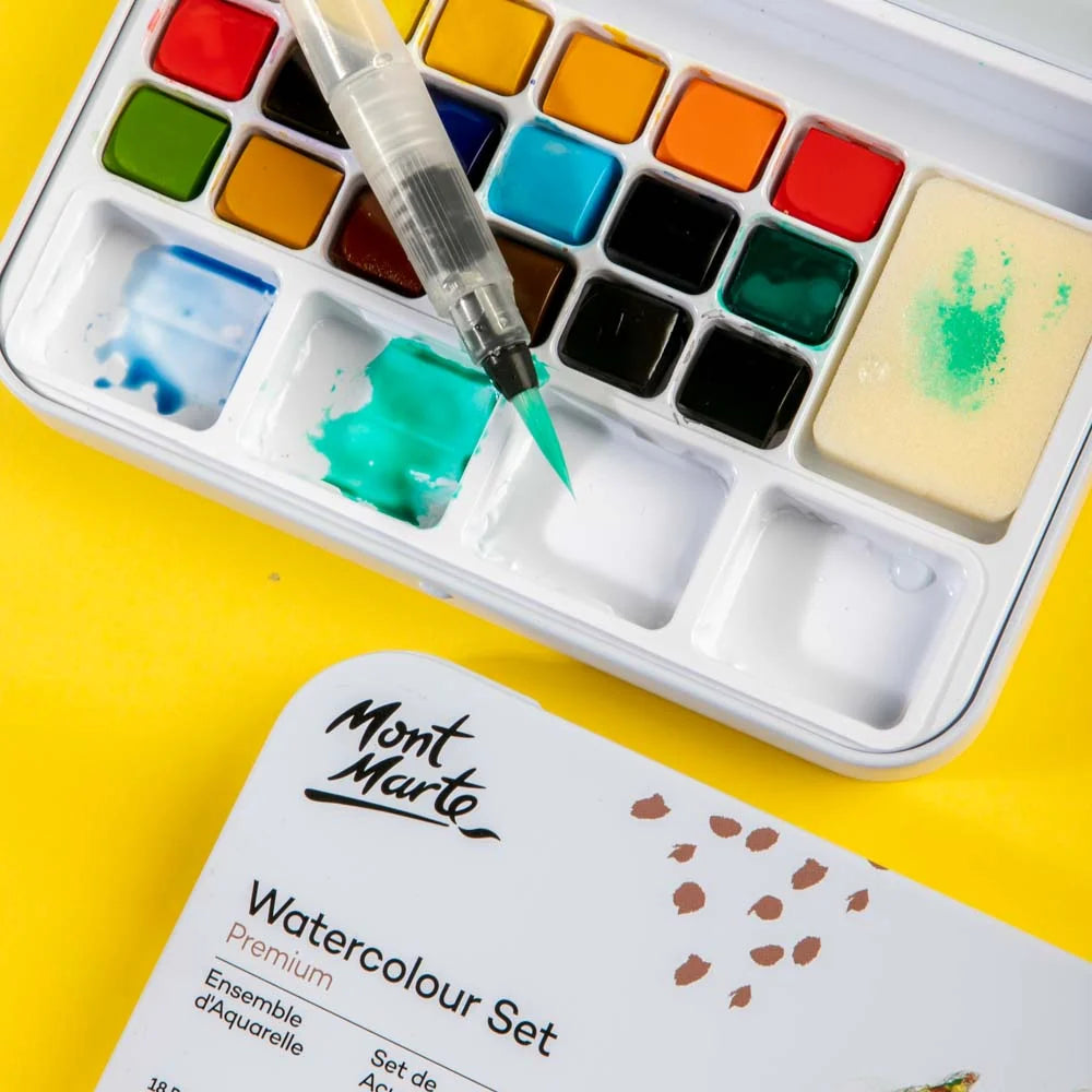 Premium Watercolour Set in Tin - 21pc