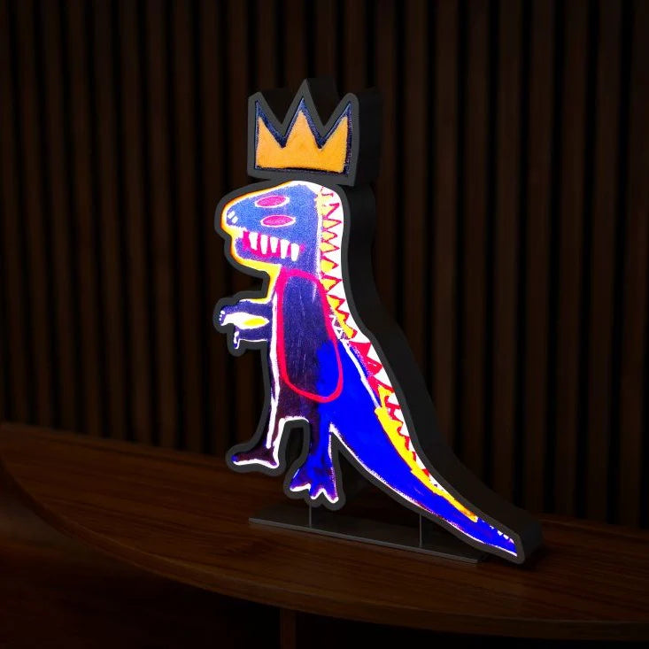 Jean Michel Basquiat Pez Neon Lamp