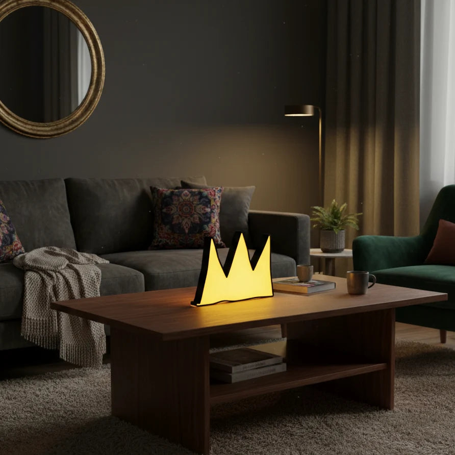 Jean Michel Basquiat The Crown Neon Lamp