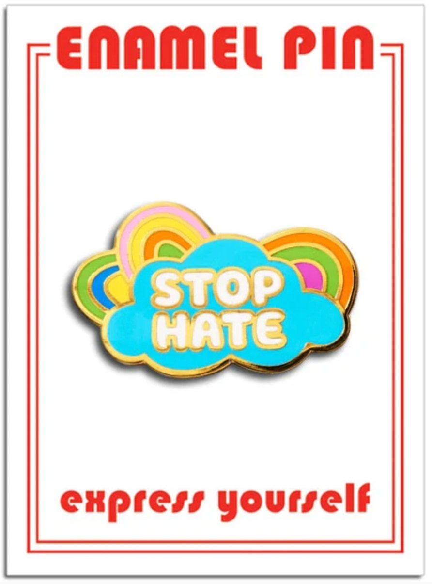 Stop Hate Pin