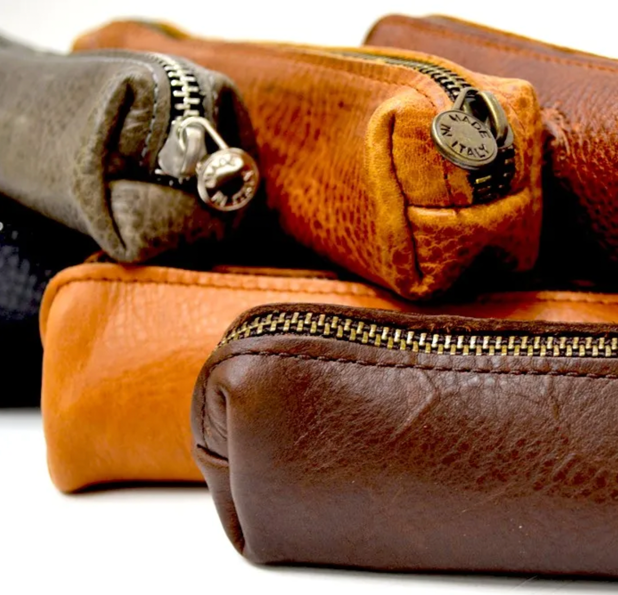 Brown Leather Pencil Case