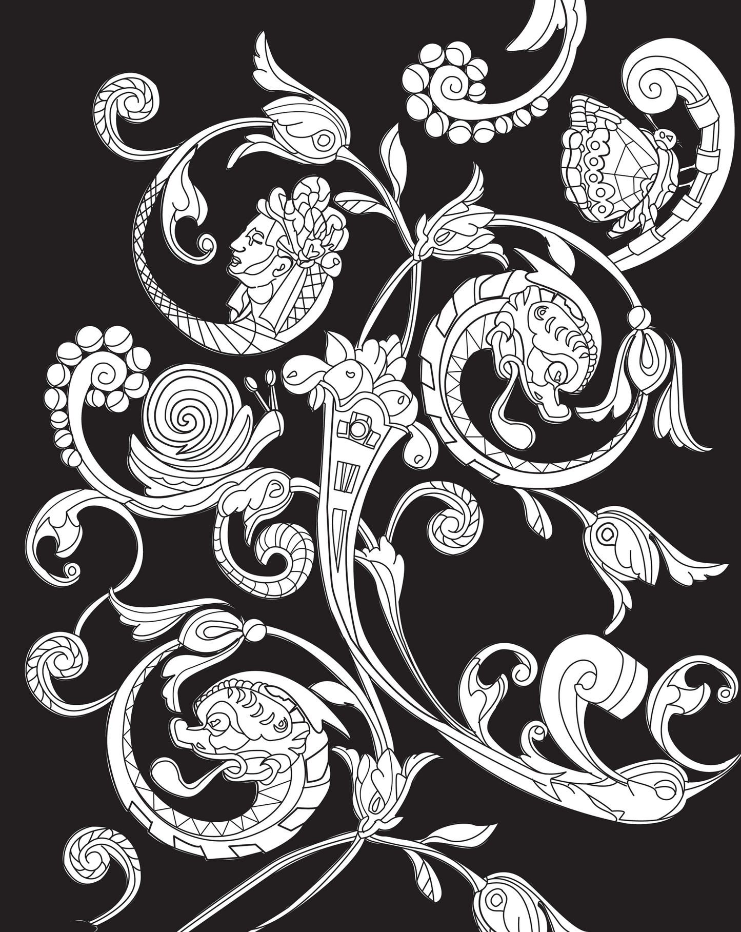 Fragile Beasts Coloring Book