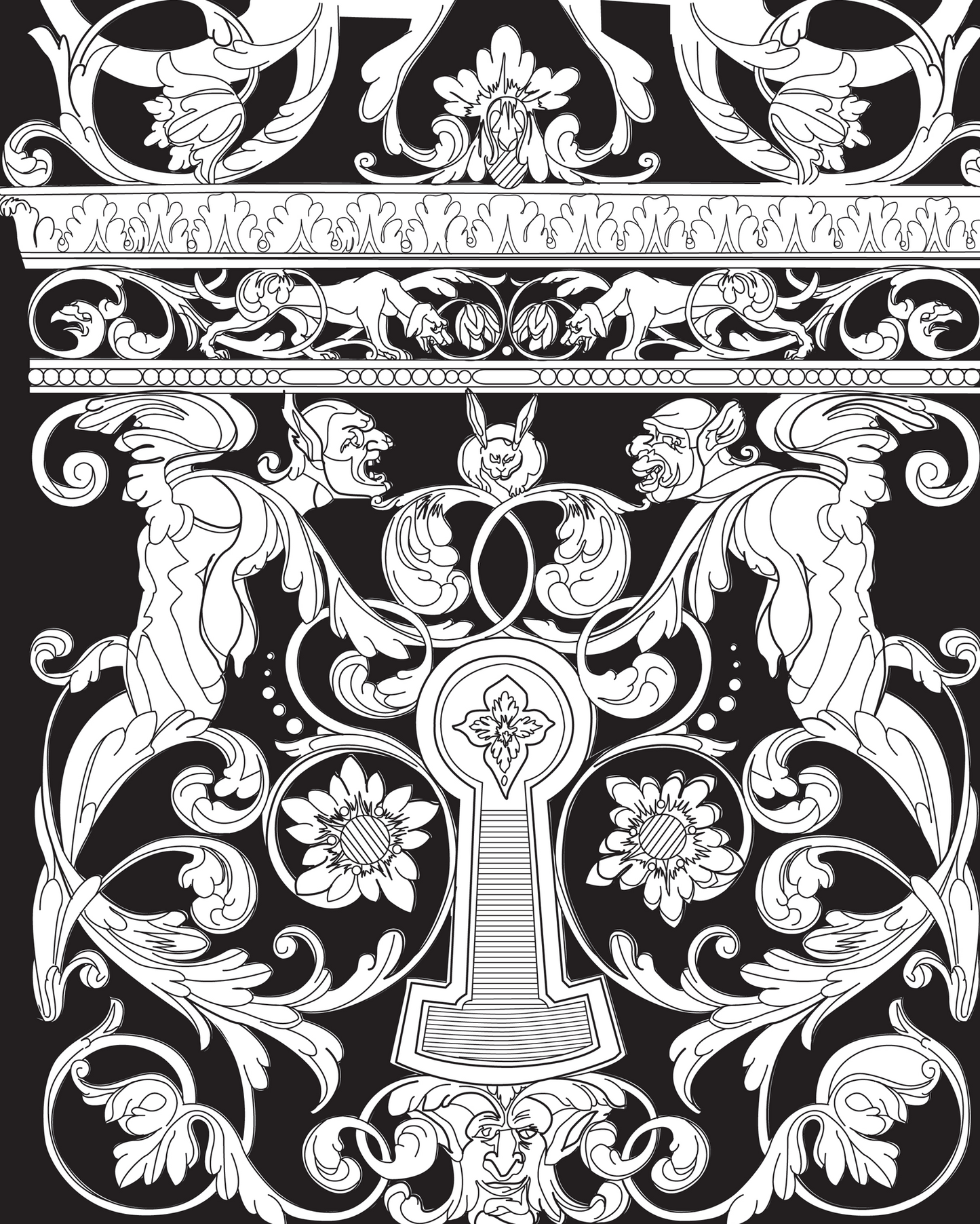 Fragile Beasts Coloring Book