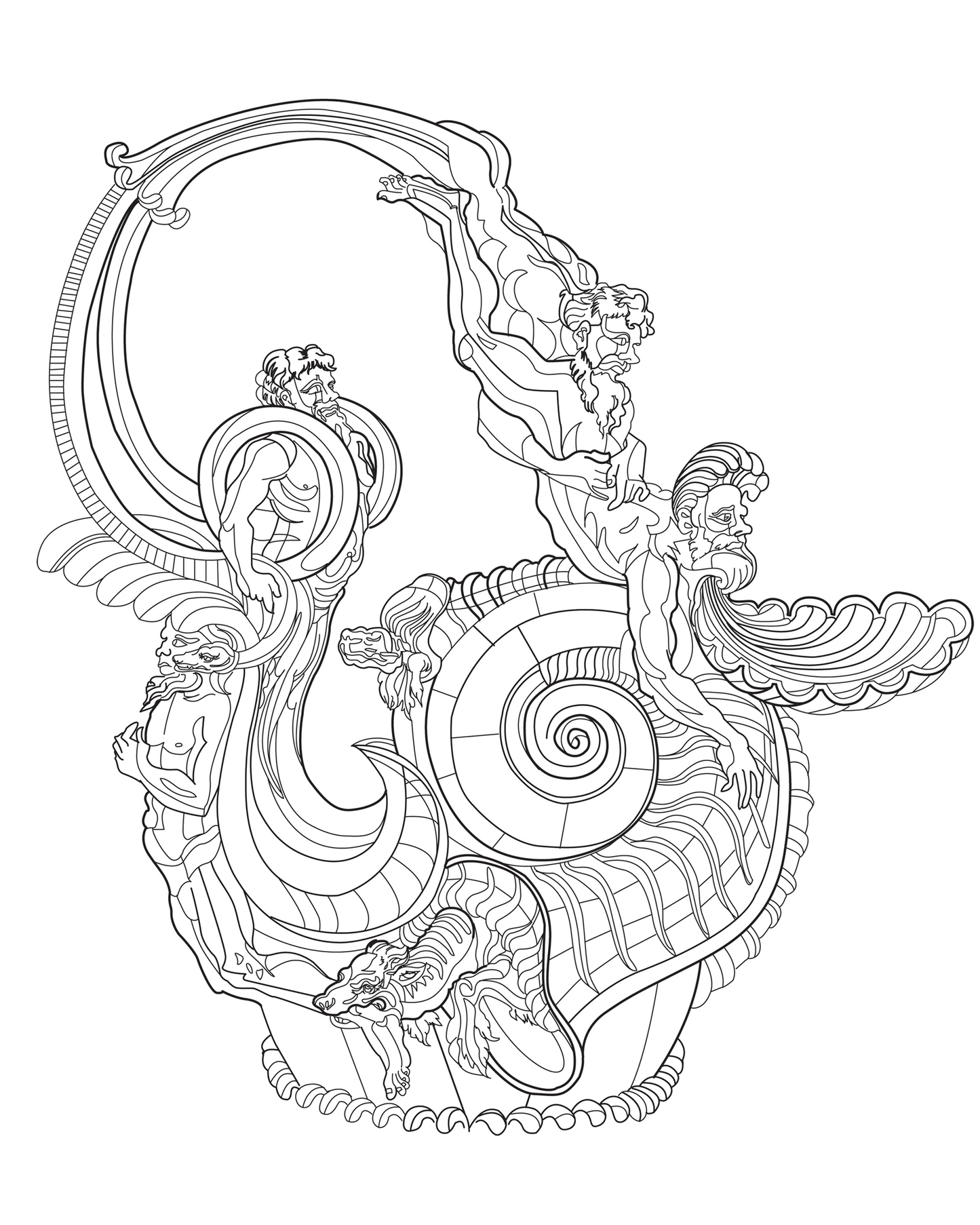 Fragile Beasts Coloring Book
