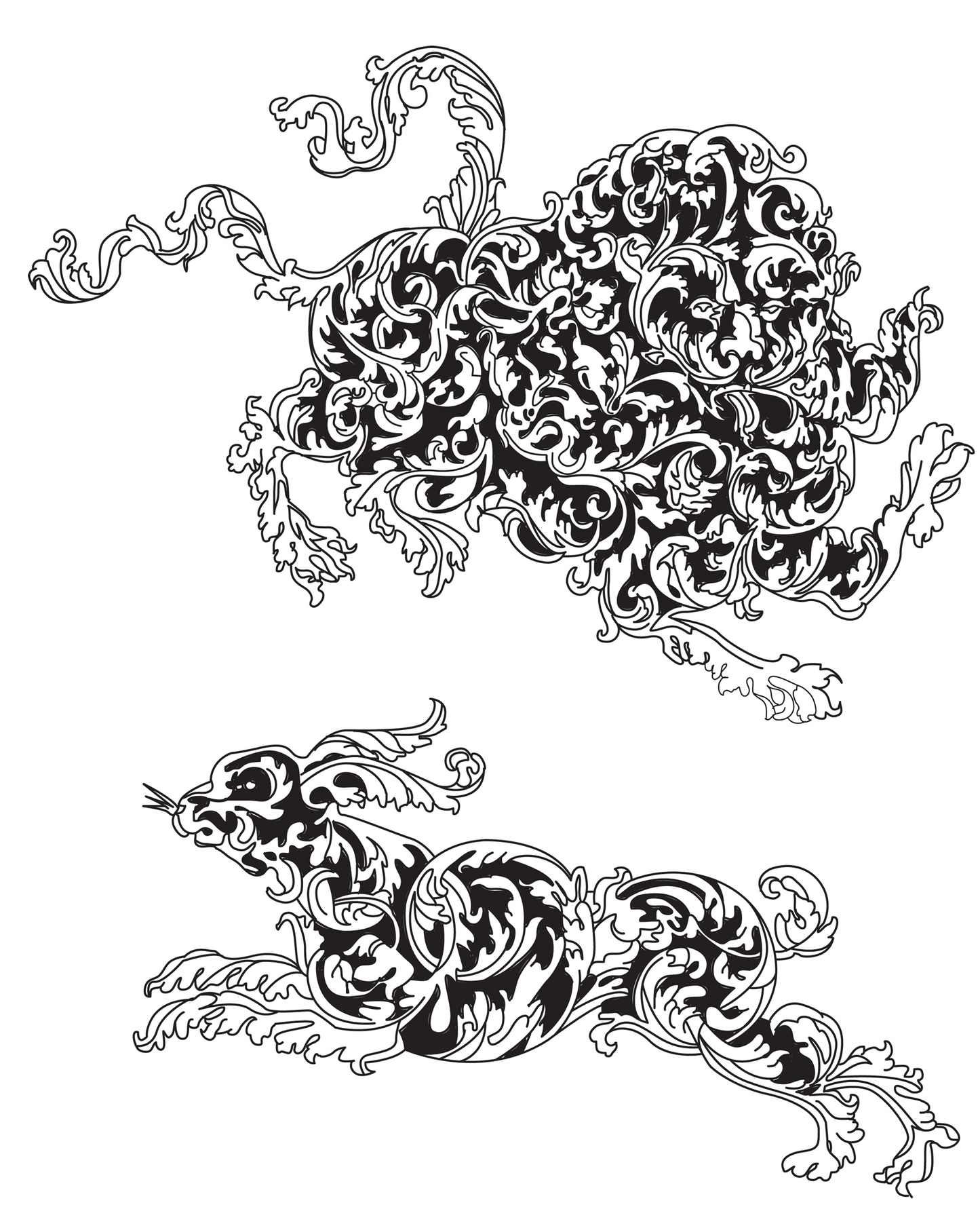 Fragile Beasts Coloring Book