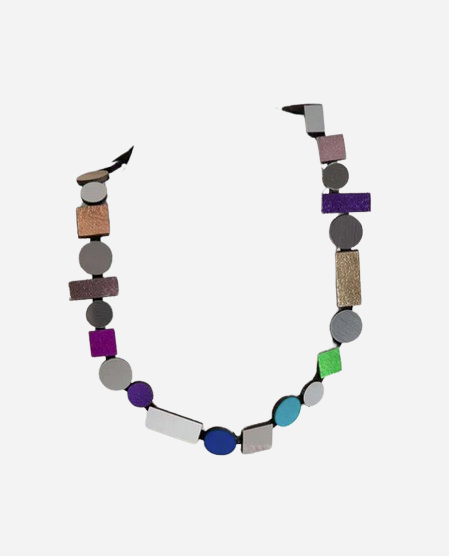 Rainbow Round Bauhaus Necklace