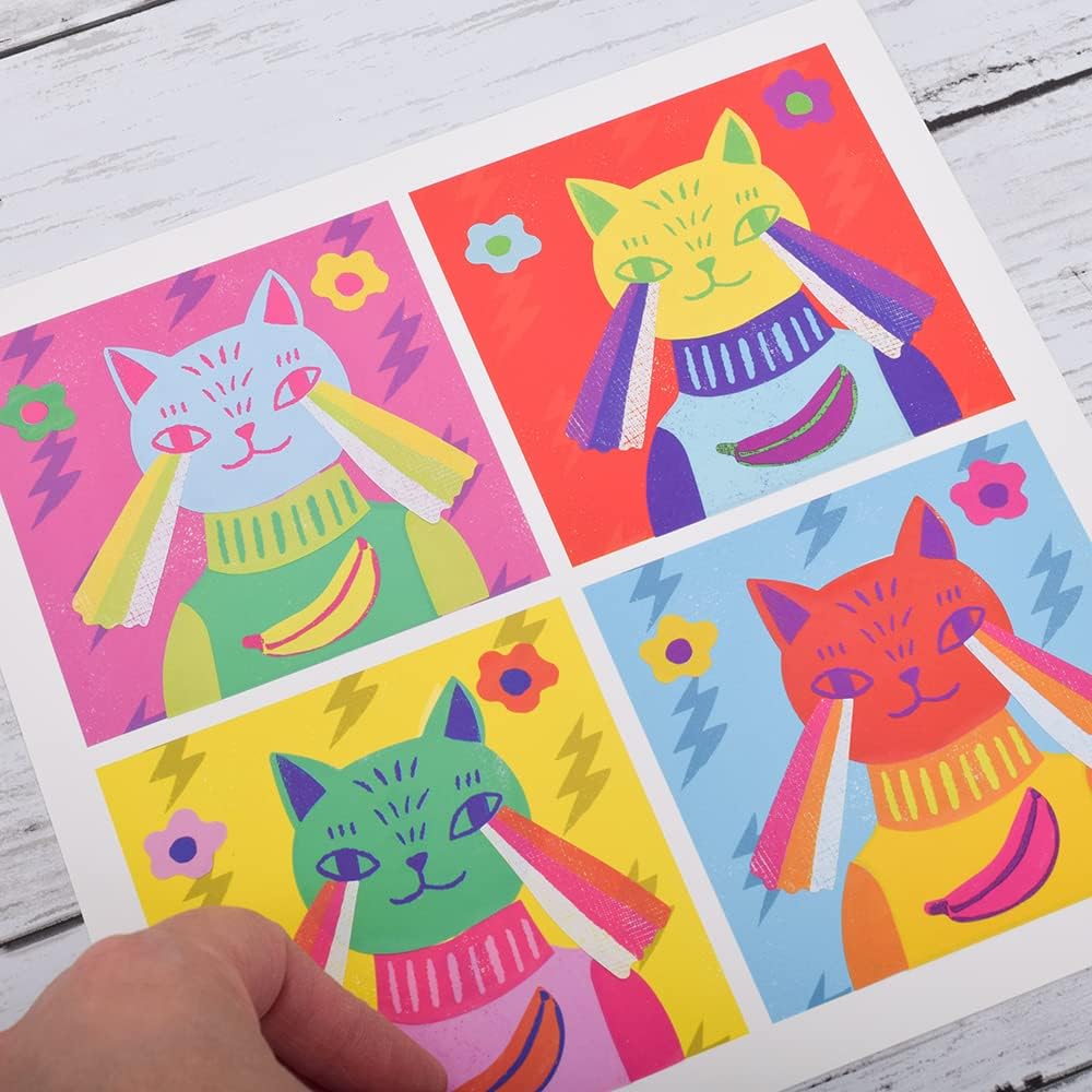 Totally Pop Sticker Collage Art Kit - Inspired by Warhol