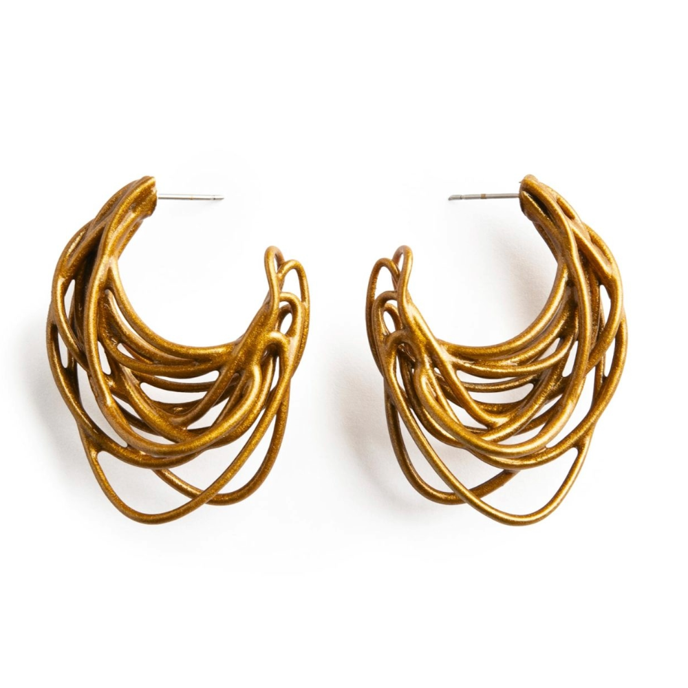 Orange Gold Theia Earrings