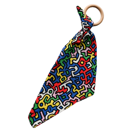 Keith Haring Sensory Teething Lovey