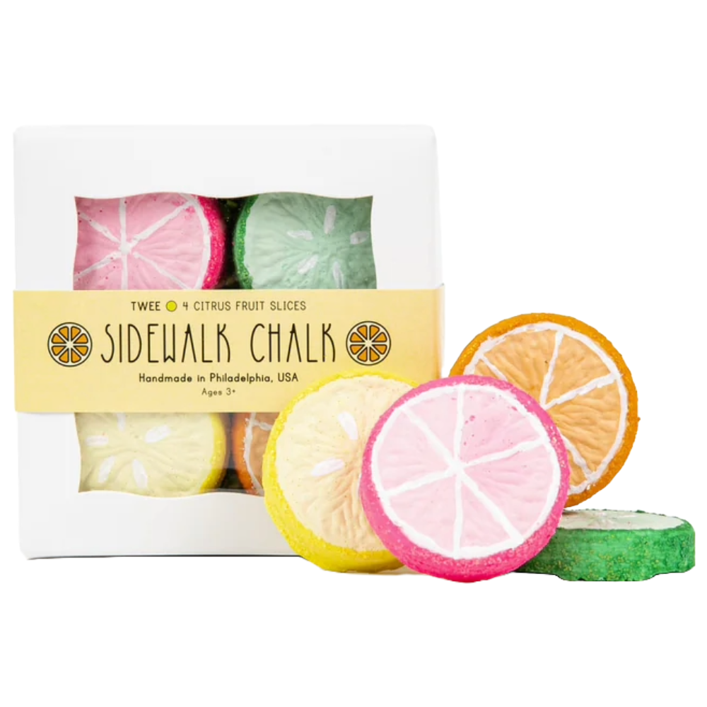 Handmade Citrus Slices Sidewalk Chalk