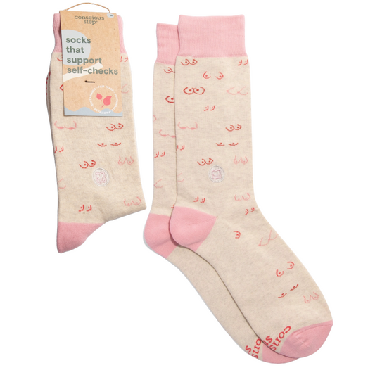 Socks That Support Self-Checks - Pink Tatas