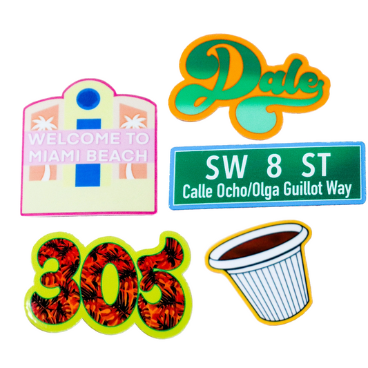 Miami Vinyl Sticker Set