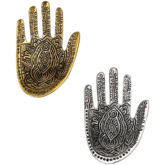 Crystal Hand Incense Holder