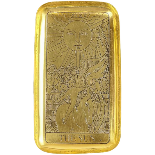 The Sun Crystal Tarot Tray