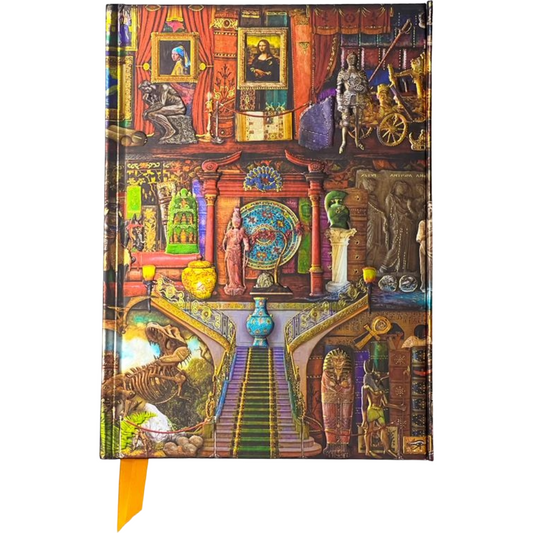 Aimee Stewart: Museum Bookshelves Foiled Journal