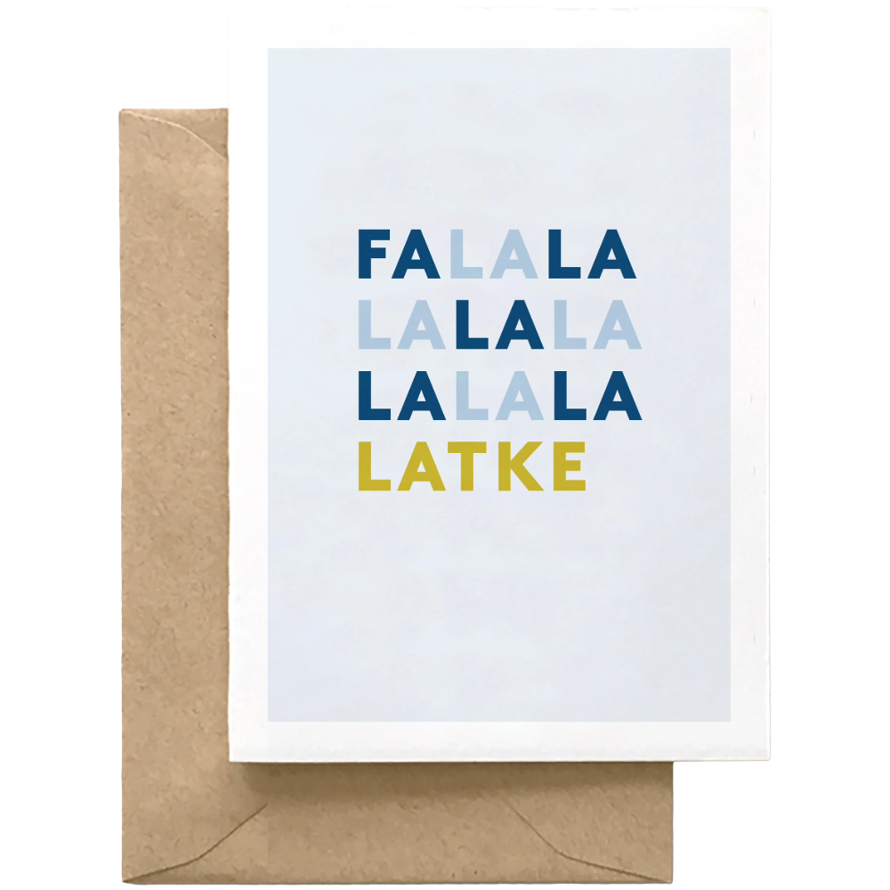 Falalalala Latke - Hanukkah Holiday Card