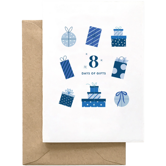 8 Days of Gifting - Hanukkah Holiday Card