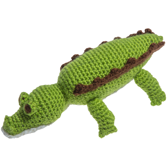Knit Alligator Rattle