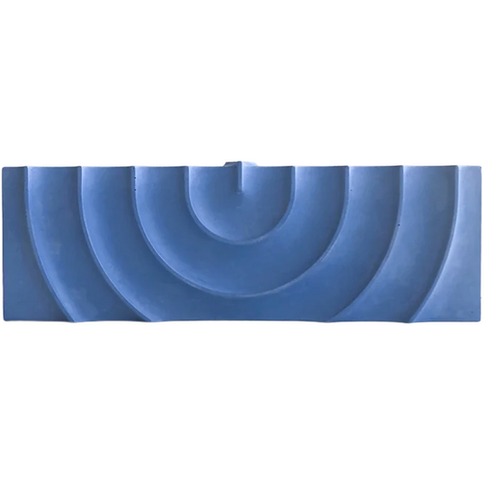Blue Ripple Menorah - Small Logifaces