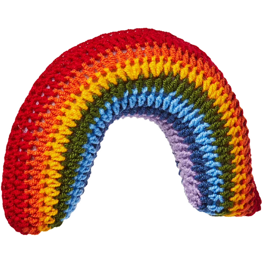 Knit Rainbow Rattle