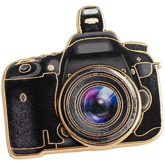 DSLR  Spinning Lens Camera Enamel Pin
