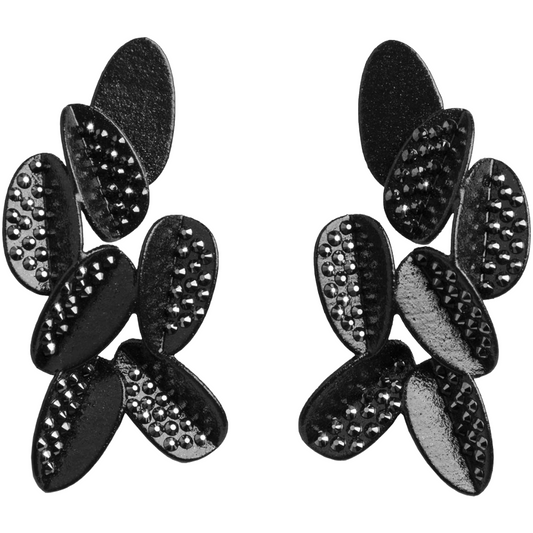 Crystal Leaves Earrings