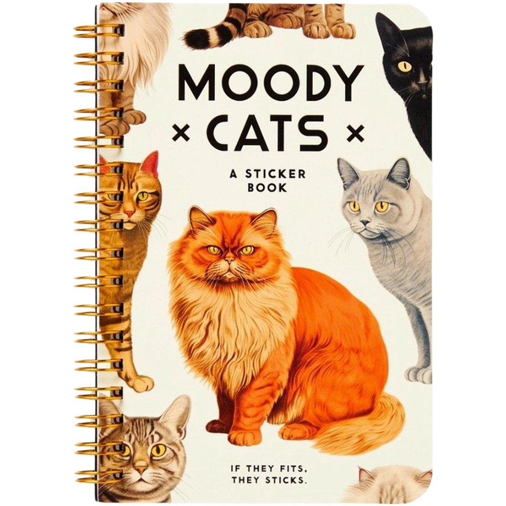 Moody Cats Sticker Book