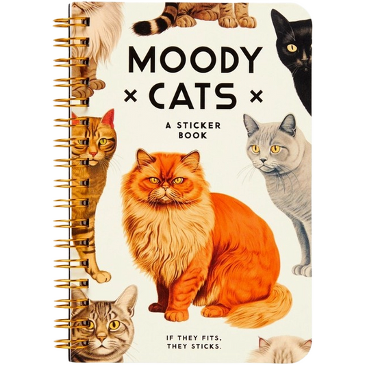 Moody Cats Sticker Book