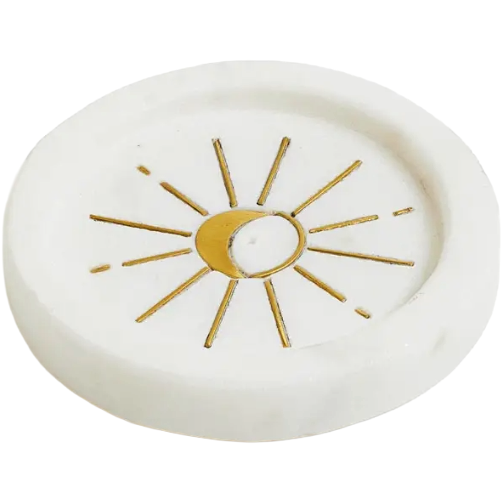 Indukala Round Moon Incense Holder