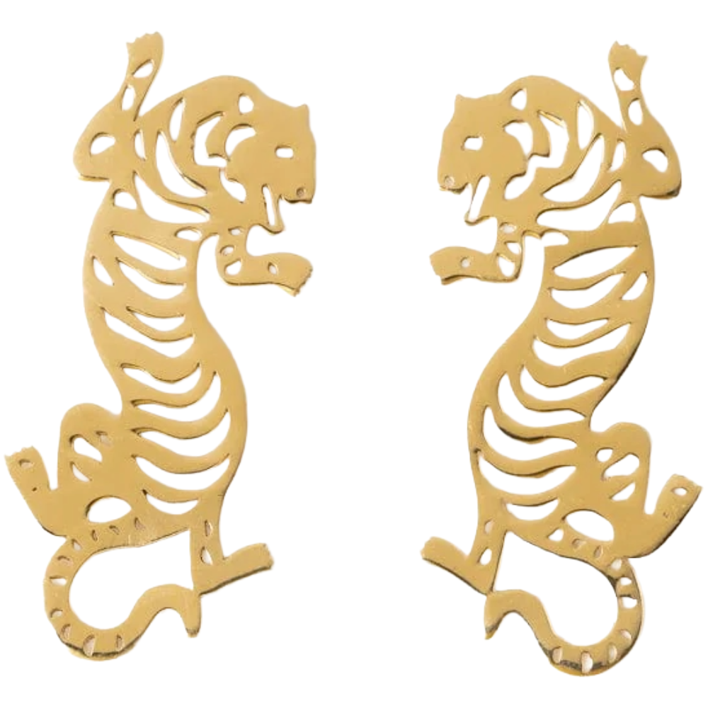 Bianca Tiger Drop Earrings