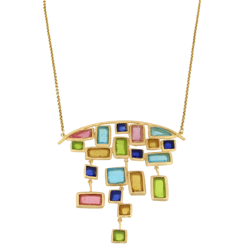 Mosaic Statement Necklace