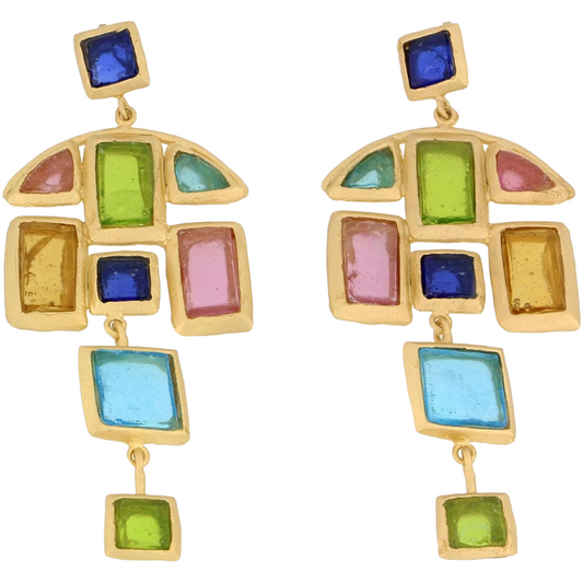 Mosaic Statement Post Earrings
