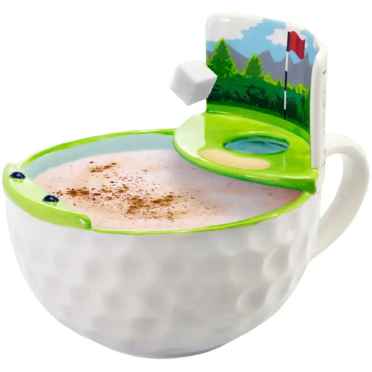 Golf Mug with A Green