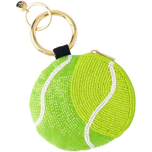 Mary Tennis Ball Beaded Coin Purse