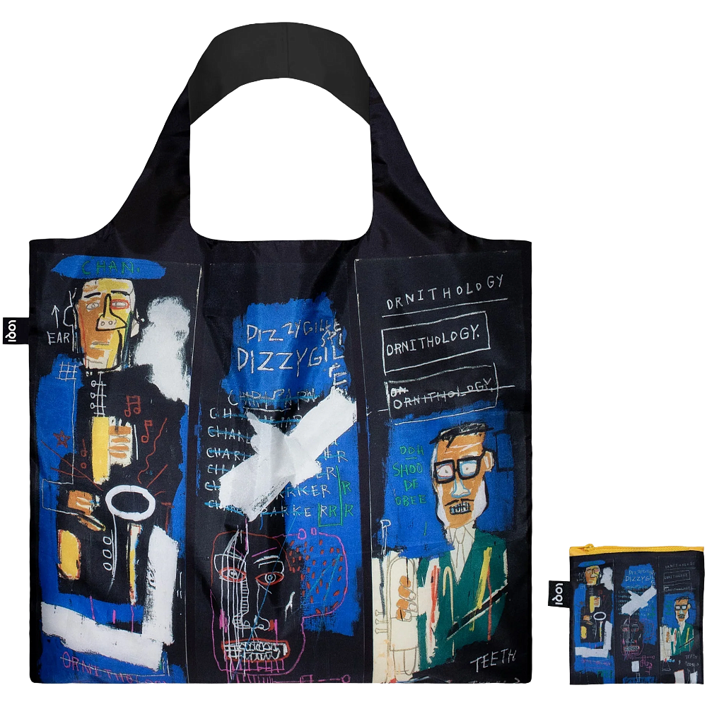 Jean-Michel Basquiat Horn Players Recycled Bag