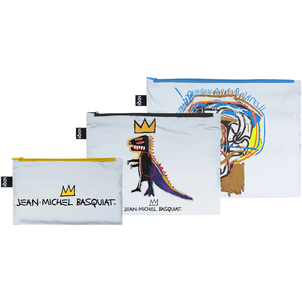Jean-Michel Basquiat Crown, Pez Dispenser, Untitled Reflective Zip Pockets