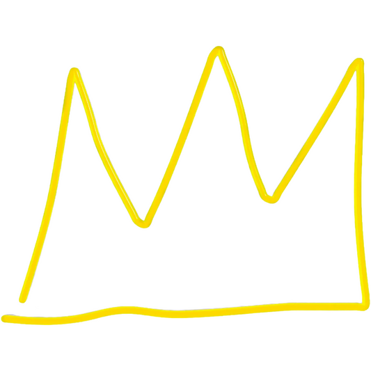 The Crown YP x Jean Michel Basquiat LED Neon Sign