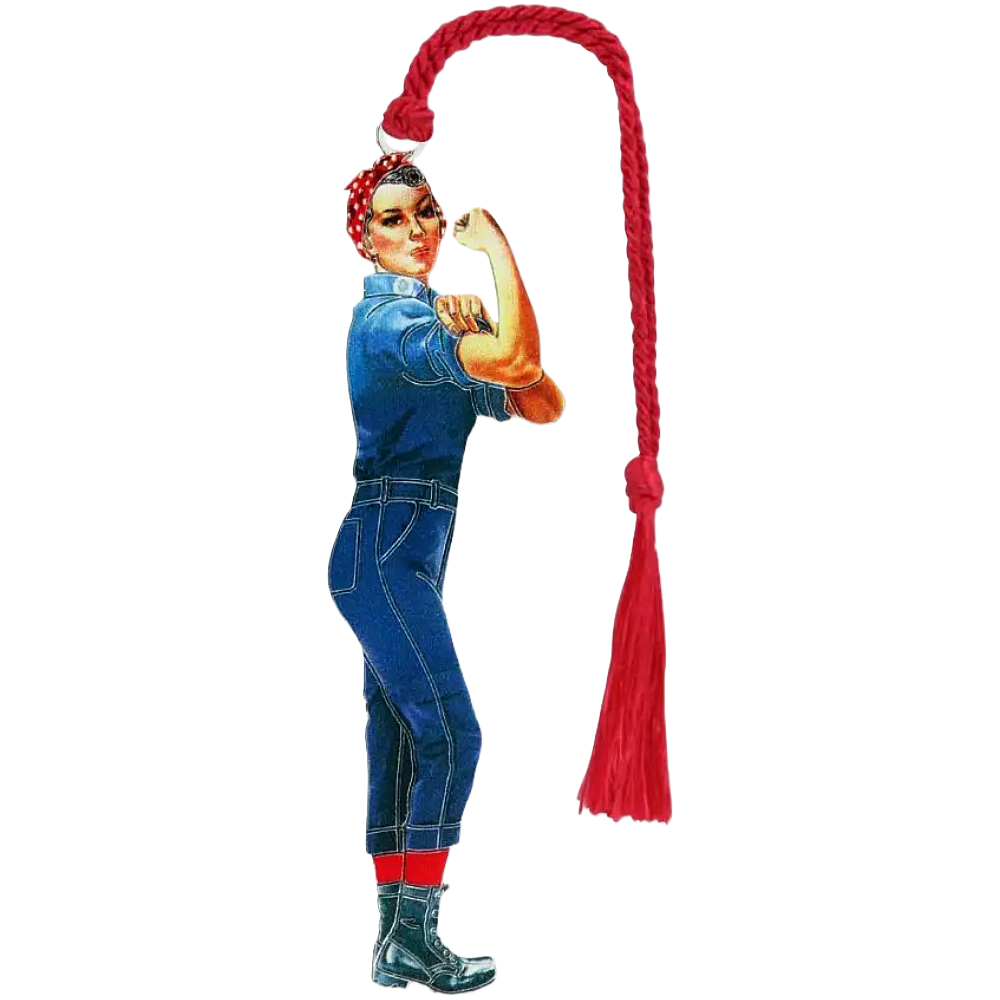 Rosie the Riveter Metal Bookmark