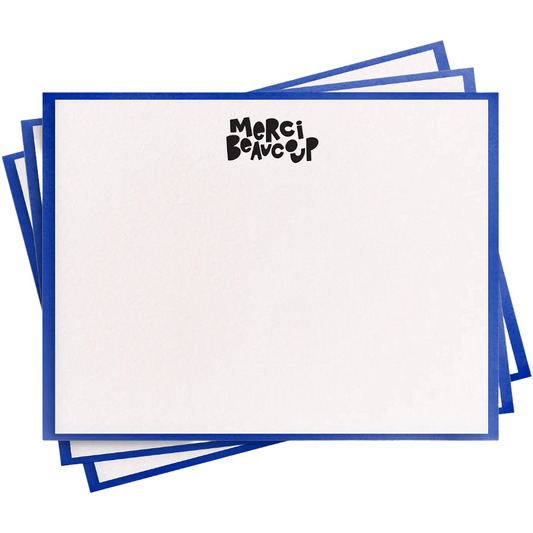 Merci Beaucoup Stationery Notecard Box - Set of 8