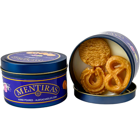 Mentiras Candle Cookie Tin