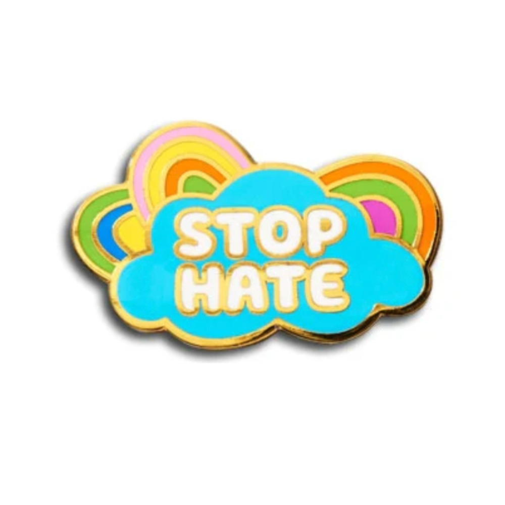 Stop Hate Pin – PAMM Shop