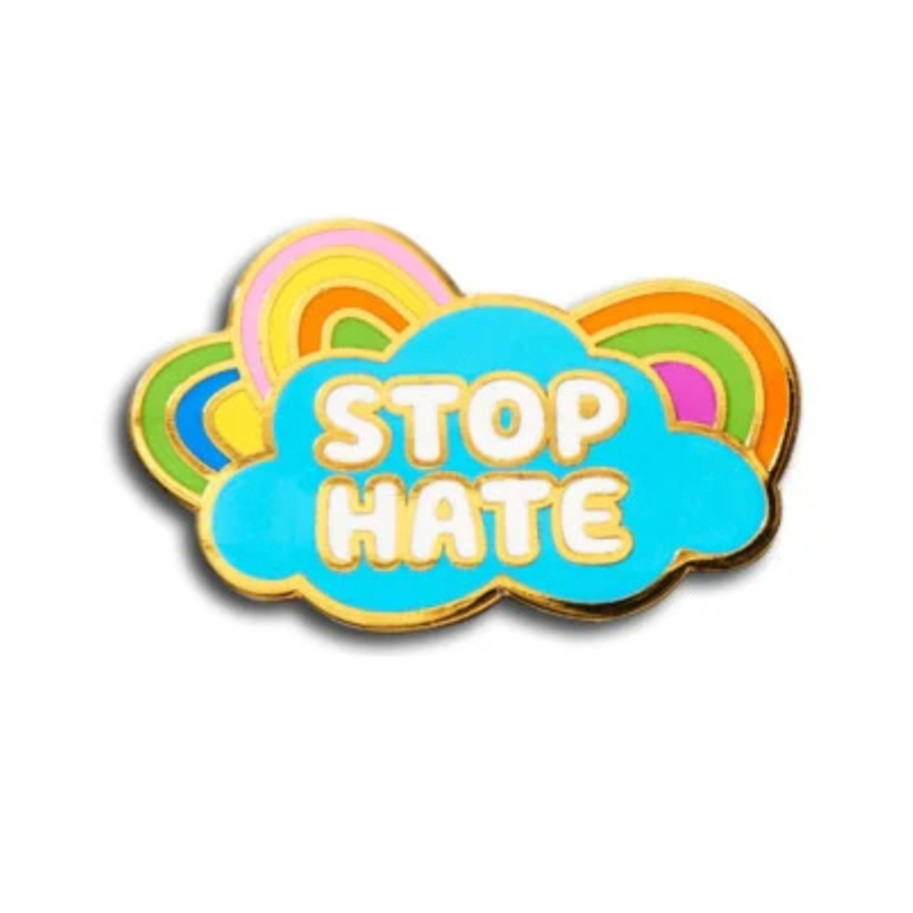 Stop Hate Pin