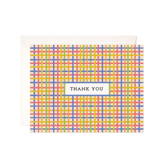 Plaid Thank You (8 Pack Card Set)