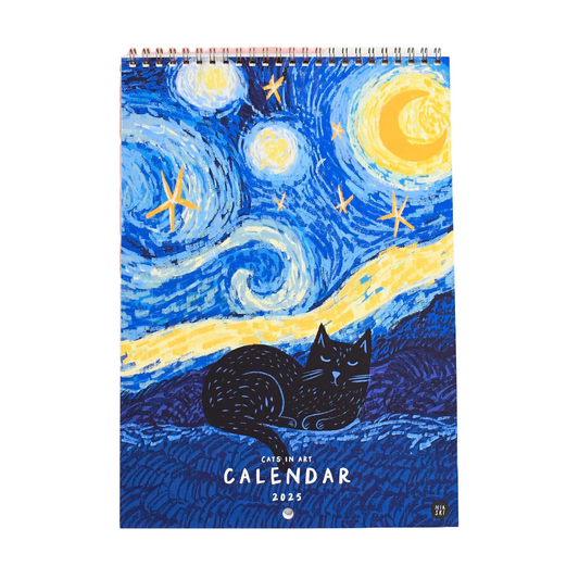 2025 Cats in Art Wall Calendar