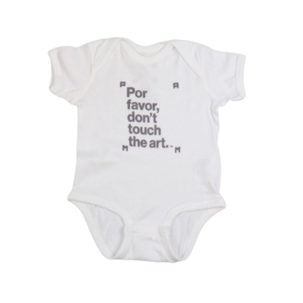 Por Favor Don't Touch the Art Baby Bodysuit