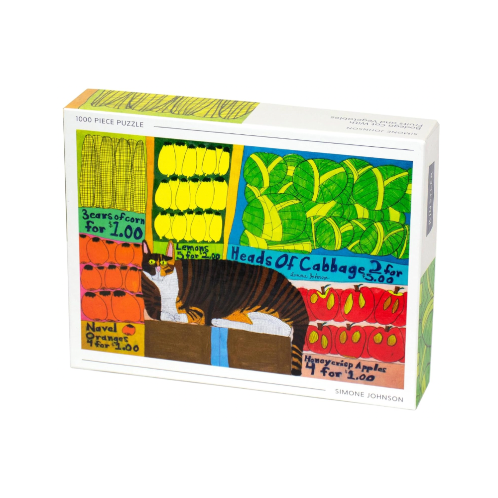 Bodega Cat With Fruits And Vegetables Puzzle