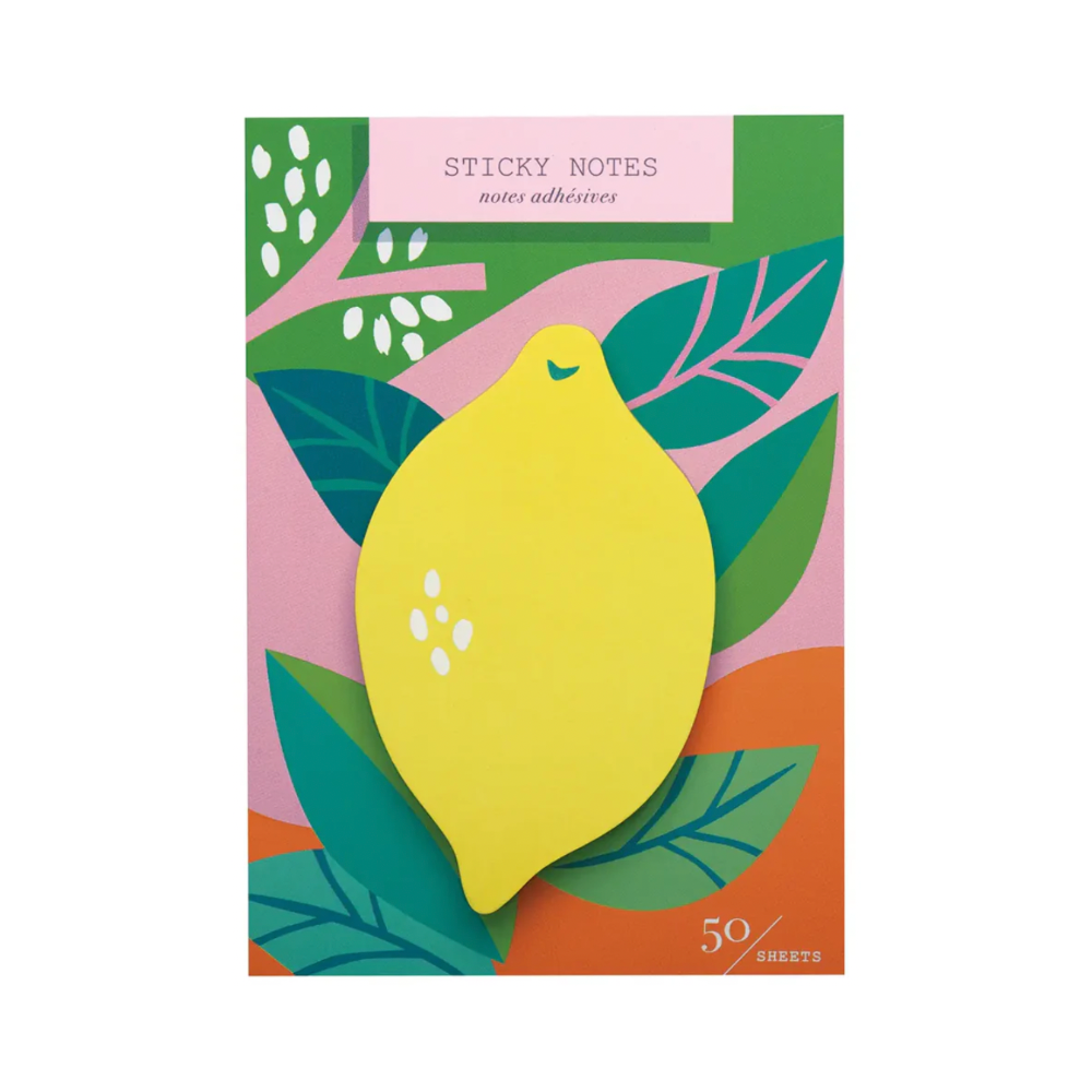 Lemon Orchard Die Cut Sticky Notes