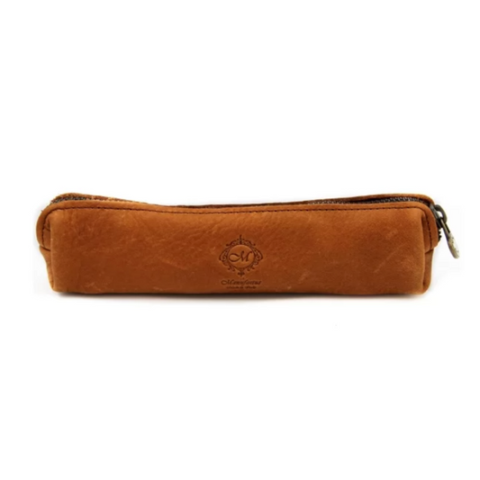 Brown Leather Pencil Case