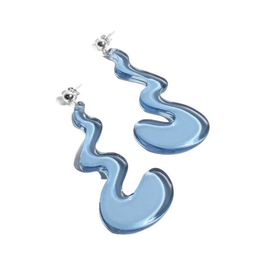 Squiggle Earrings by Woll